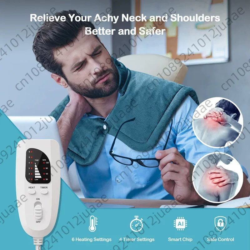 Electric Blanket Heated - Coperta Elettrica Riscaldante Invernale, Scaldacollo e