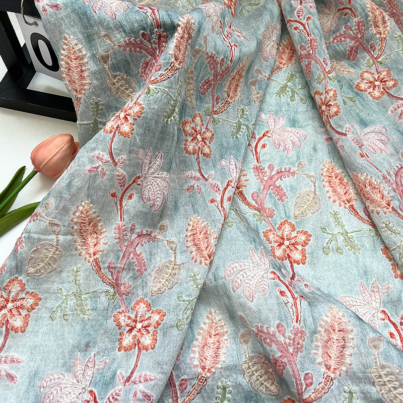 Home Textiles Wholesale - 1 Metro di Tessuto Broccato Vintage