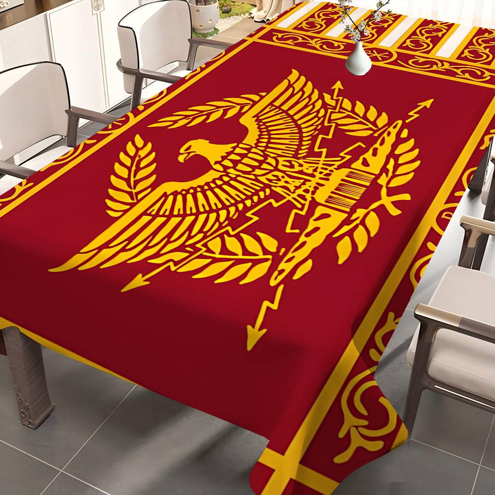 Home Textiles Today Logo - Tovaglie Rettangolari con Logo Roman S-SPQRs,