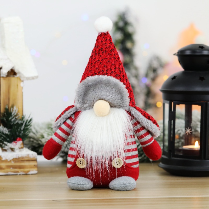 Home Textiles And Furnishing - Bambola natalizia senza volto, foresta nordica,